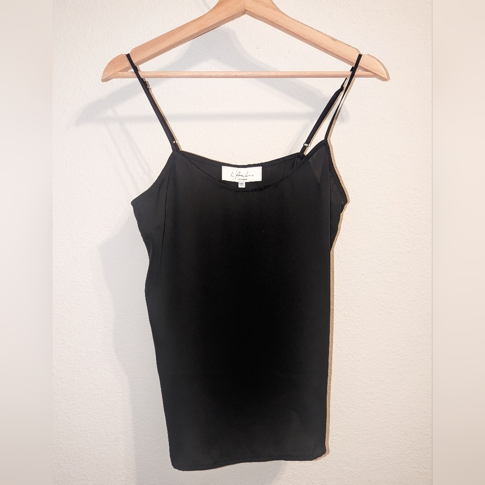 L'Academie black tank top small